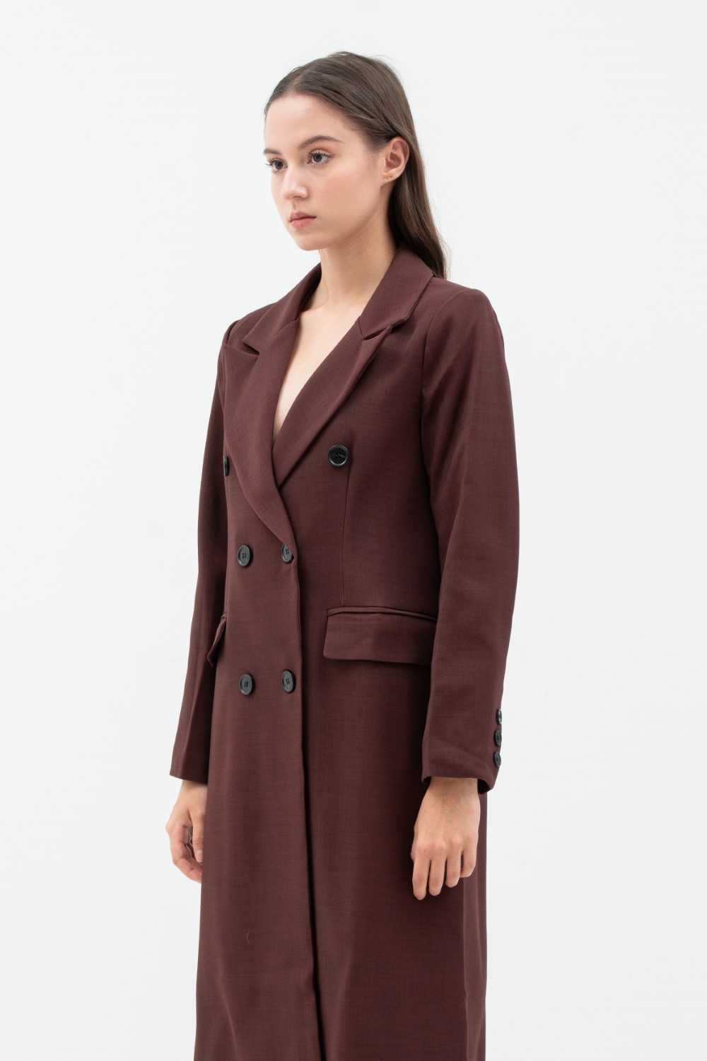 CINOH BOA COCOON COAT ダークブラウン 36 Trench Coat, Wash Dark Brown – Colbo